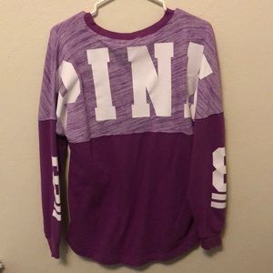 pink (brand) magenta sweater